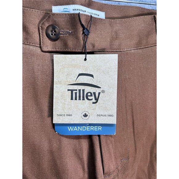 Tilley Wanderer Halifax Pants Wanderer Collection Brown Size 30 NWT - Picture 4 of 10